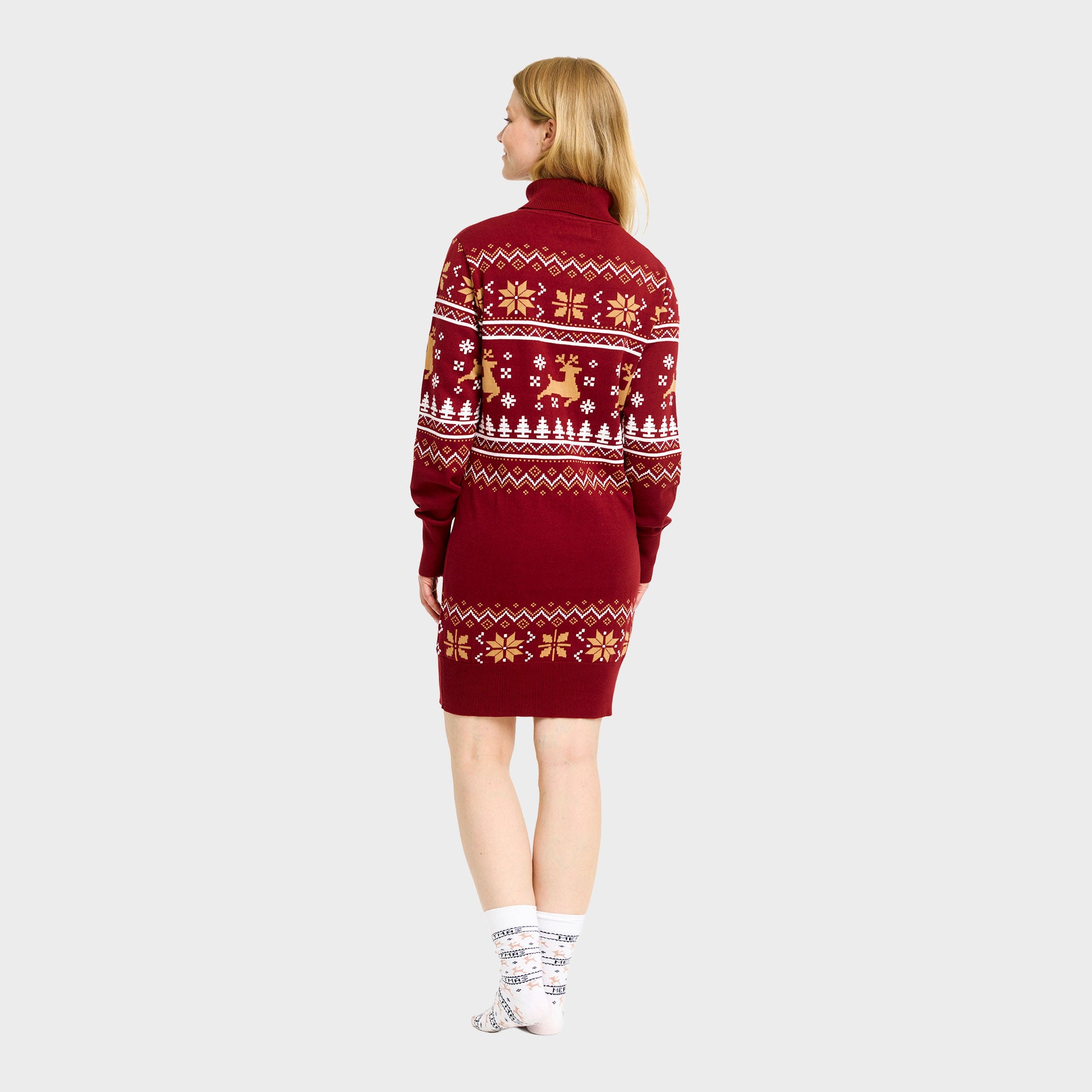 Turtleneck julekjole - Dame.